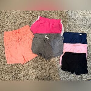 Kids Assorted Color Shorts Set